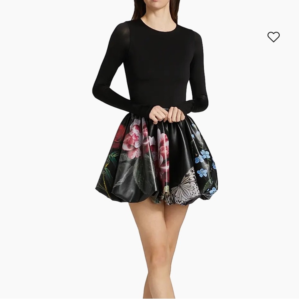 Alice + Olivia Chara Floral Bubble Minidress size 4